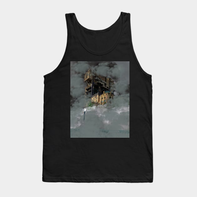 Hollywood Tower Hotel Tank Top by NatLeBrunDesigns